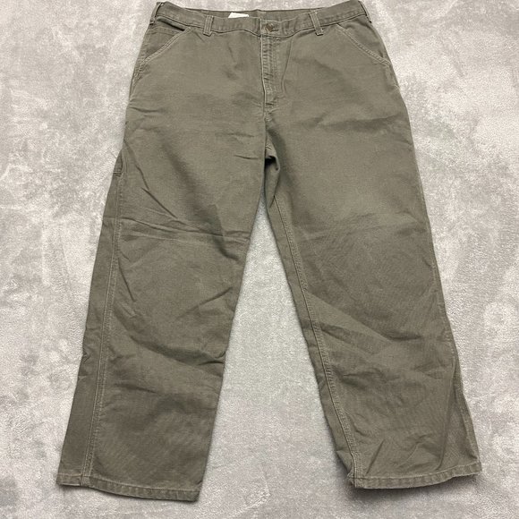Big size Carhartt Original Dungaree Fit Duck Painter Pants for men, equivalent to w41 cotton Khaki type Vintage Second Hand